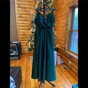 Forrest green formal gown